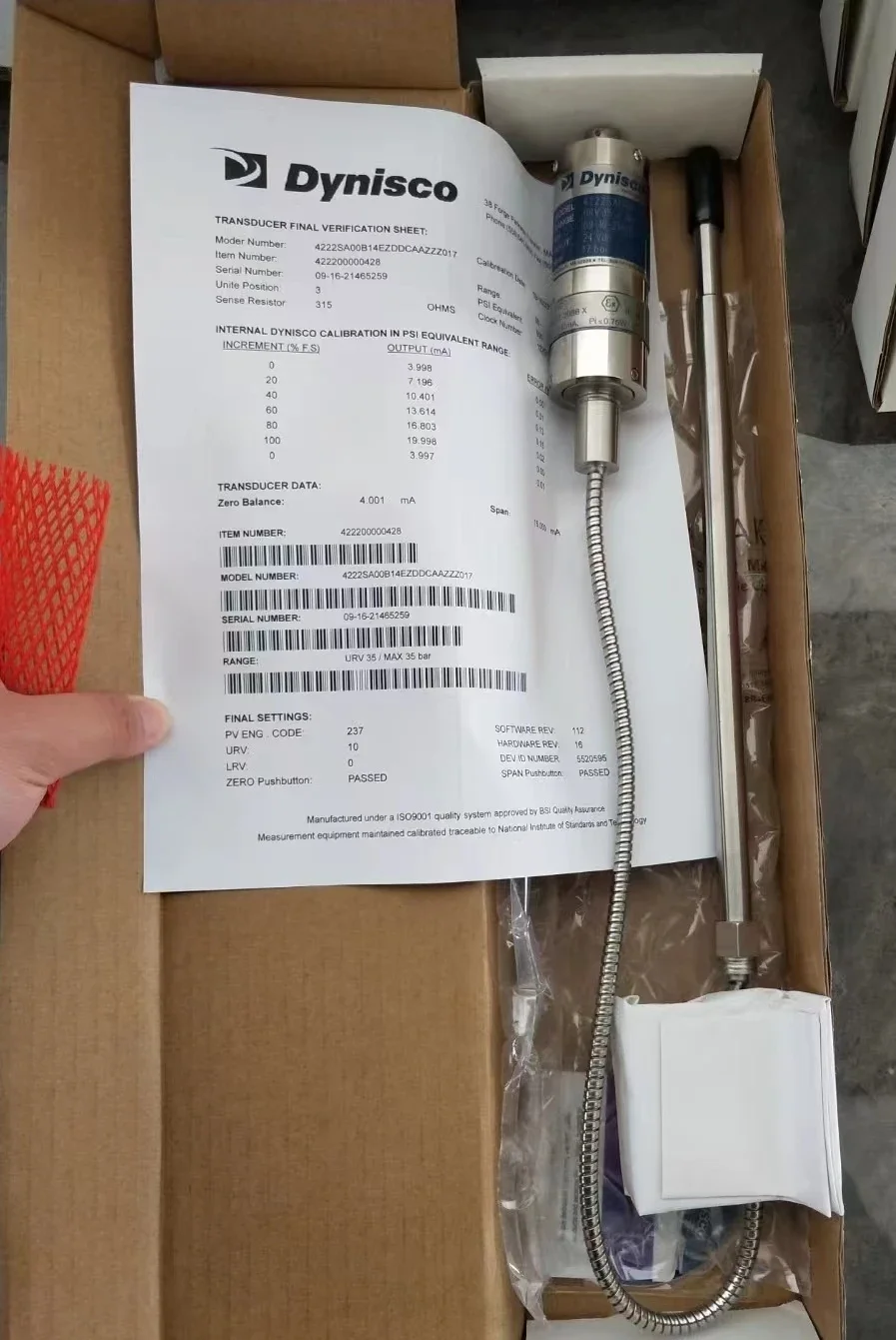 Dynisco MDA462-1/2-3.5C-15/46(выход33 3 мВ)