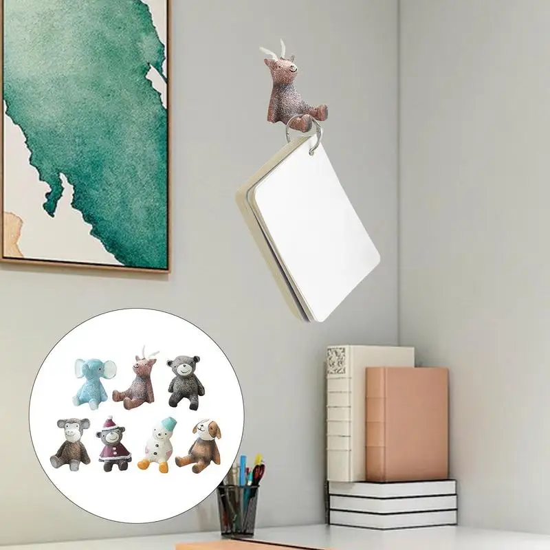 

Animal Sticky Hanger Resin Hooks Adhesive Animal Wall Toothbrush Holder Portable Toothbrush Holder Sticky Hook Coat Hooks Wall