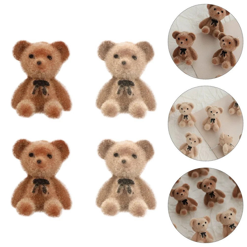 

Charmsmini Diy Bag Case Figurines Beads Making Accessories Pendant Bears Small Accessory Stuffed Figurine Tiny