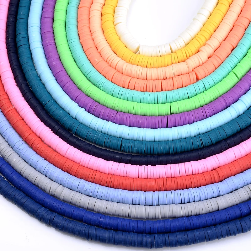 Плоские круглые бусины 6 мм из полимерной глины около 350 шт./лот свободные