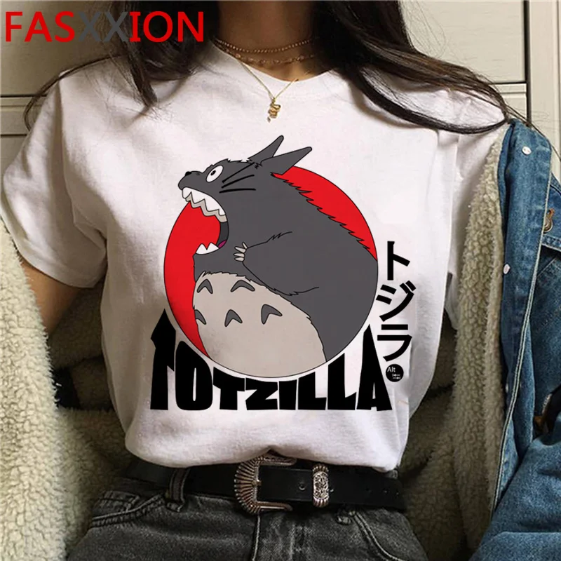

Totoro Studio Ghibli Tee women comic anime summer t shirt girl funny clothes