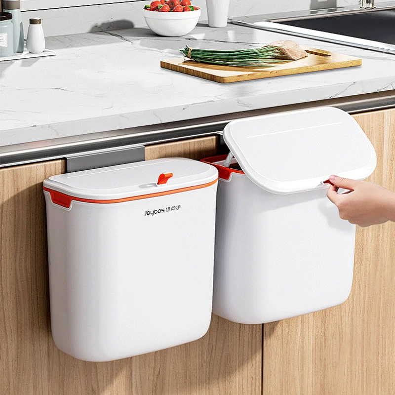 

Подвесная корзина для мусора с крышкой, кухонный настенный шкаф, дверной мусорный бак, водонепроницаемый мусорный бак, мусорные баки для ванной комнаты, корзина для переработки