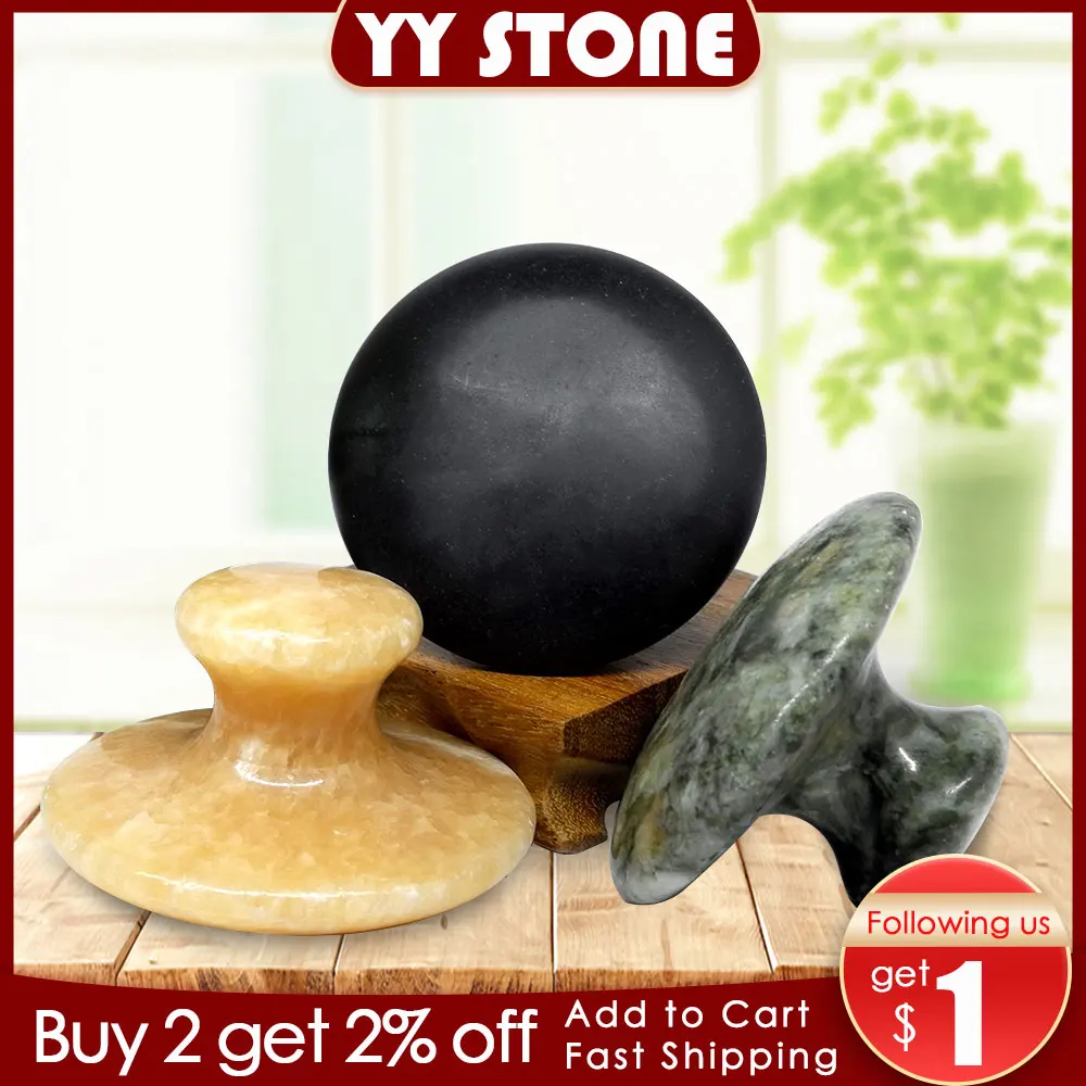 

Lava Грибовидные для массажа Stone базальтовый нефрит для лица, тела, ног, тонкий, против морщин, косметический инструмент большого размера