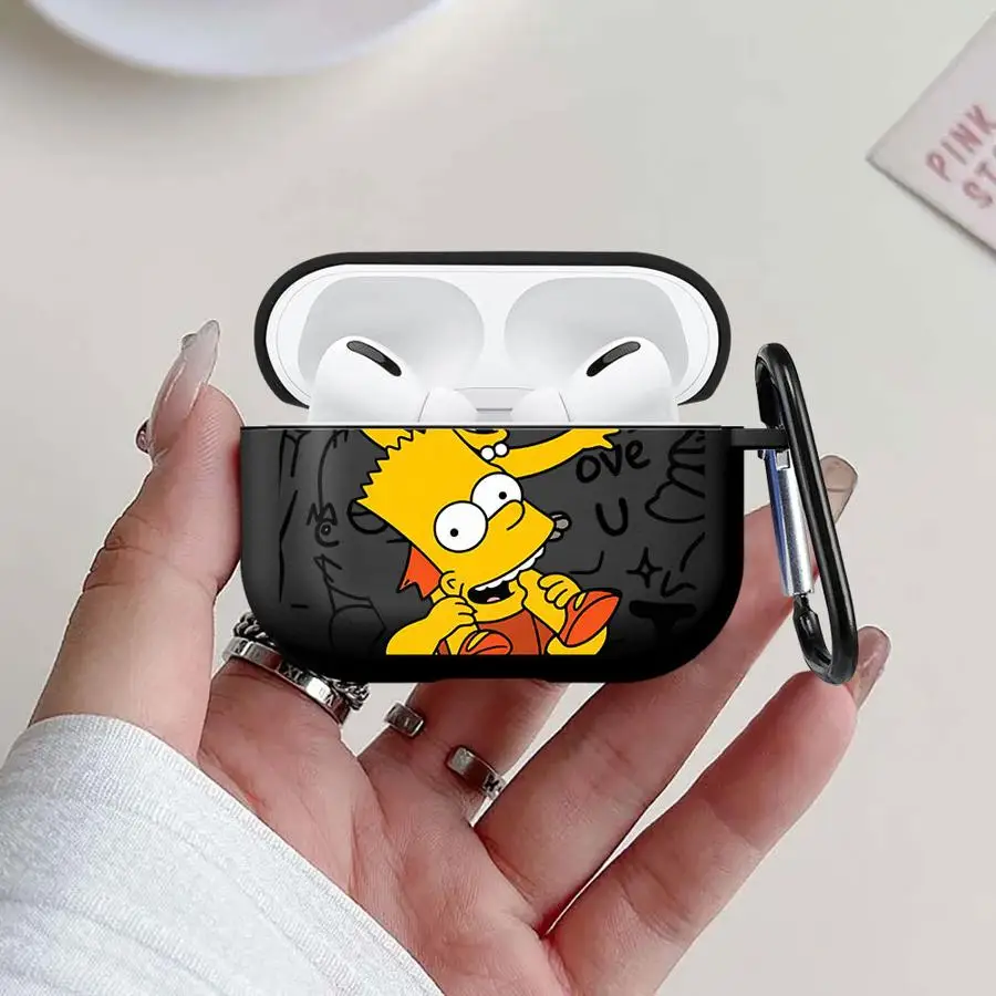 Фото Крутой чехол с изображением Симпсонов для Airpods Pro 2 Pro2 3 Pro3 4 1, чехол для наушников №1