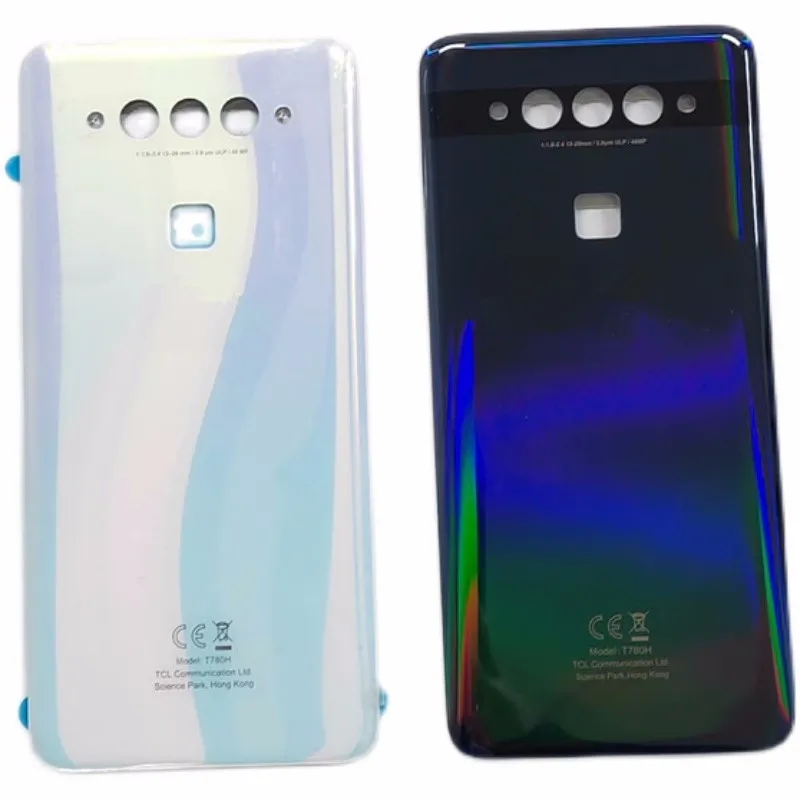 Корпус для TCL Plex 6,53 дюйма, задняя крышка аккумулятора T780H, Замена задней двери фотоэлемента + логотип