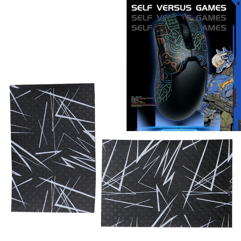 DIY Mouse Anti-Slip Grip Tape Sweat Resistant Pads Side Moisture Wicking Stickers Grips 5.12x3.94" B2EA | Компьютеры и офис