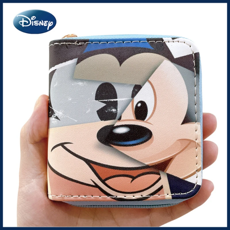 

Новинка 2022, Женский кошелек Disney с Микки Маусом, милый детский кошелек для мелочи с мультяшным рисунком, высококачественный модный стильный ...