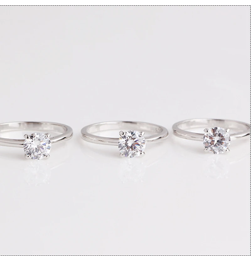 

925 Full Body Sterling Silver Ring Women's Korean Version Simple And Exquisite Micro Inlaid Single Zirconium Light Luxury Design