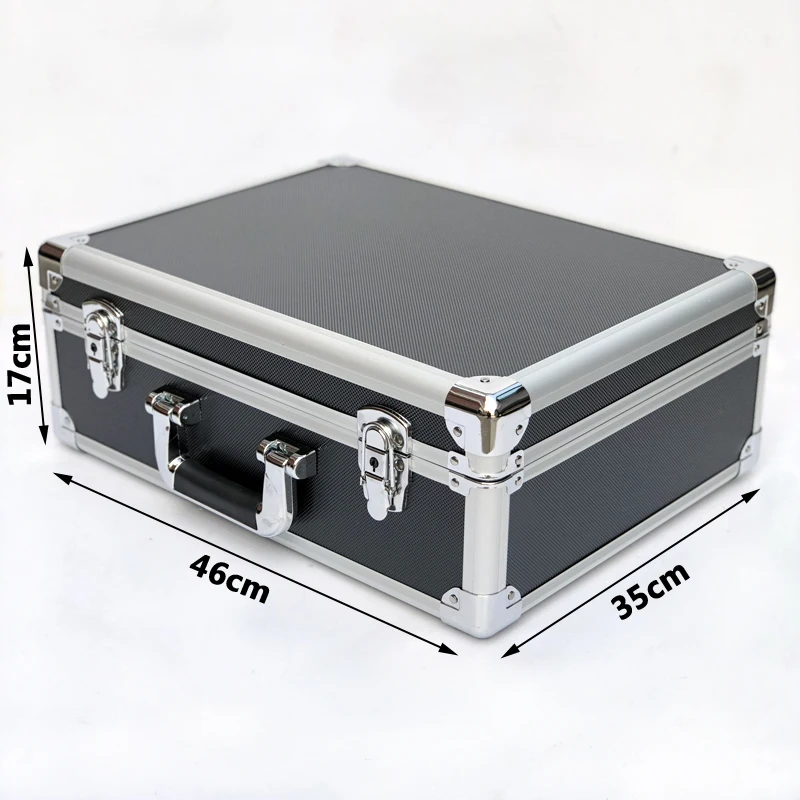Large Aluminum Case Portable Toolbox Household Multi-function Exhibition Equipment Box Instrument Storage arrangement With Foam