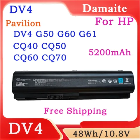 Новый аккумулятор для ноутбука DV4 EV06 для HP Pavilion DV5 DV6 G50 G60 G70 484170-001 484172-001 Compaq CQ40 CQ45 CQ50 CQ60 CQ61 CQ70 CQ71
