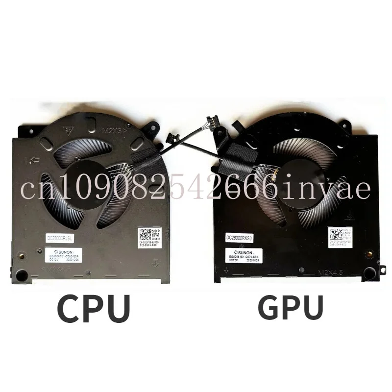 Вентилятор охлаждения процессора и графического для Dell Alienware M15 R3 0D1X38 D1X38 0TG9V0 TG9V0
