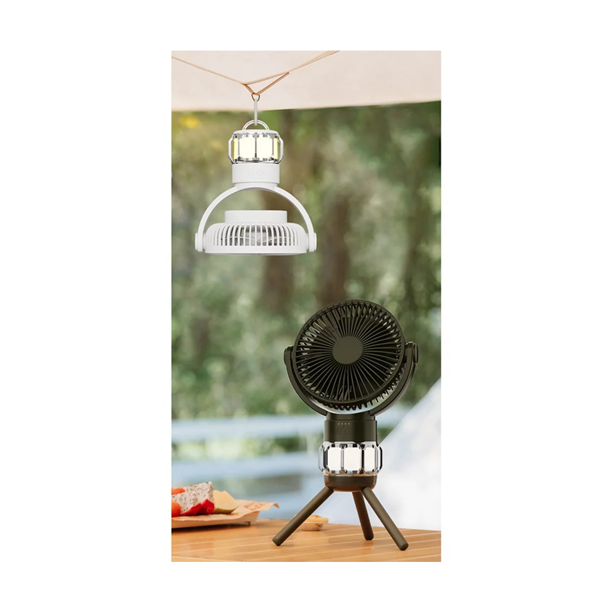 10000 мАч Портативный вентилятор для кемпинга Аккумуляторный мини-в