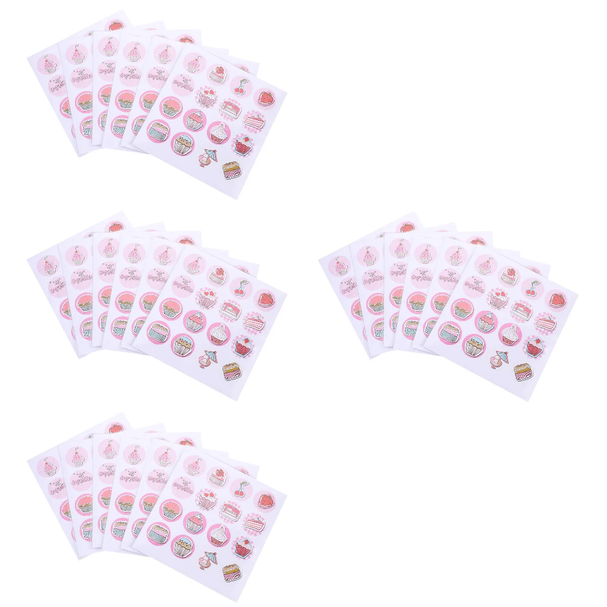 

120 Sheets Cake Stickers DIY Sealing Stickers Envelopes Labels Gift Box Stickers