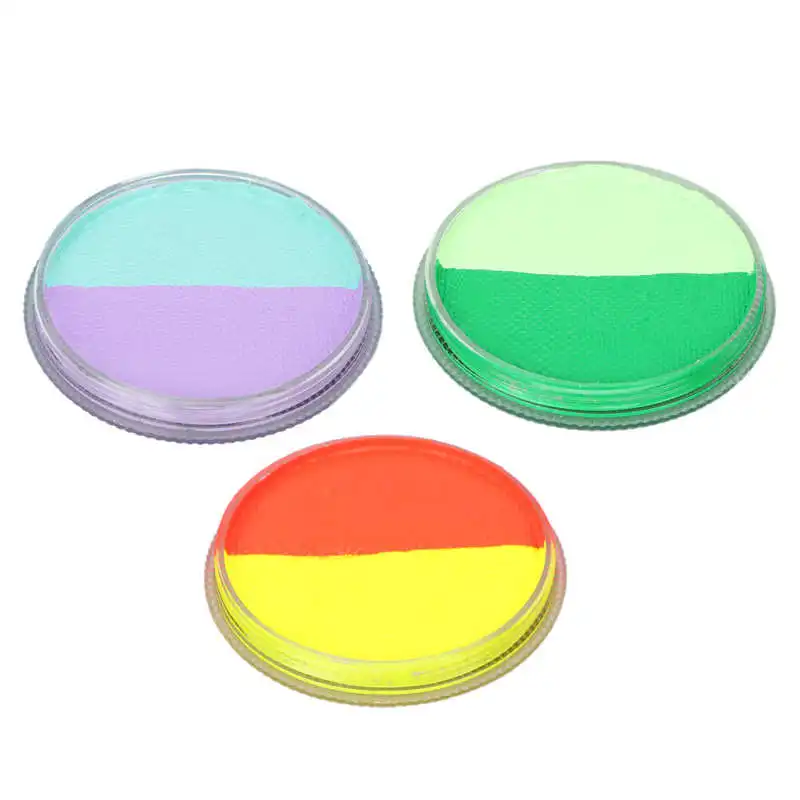 

Краска для лица, тела, косплей, макияж, краска, тарелка двойного цвета для фестивавечерние НКИ