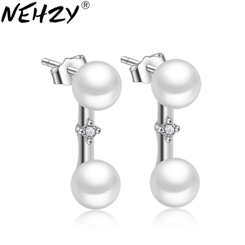 

NEHZY 925 silver needle princess cute earrings new female jewelry temperament drop-shaped earrings simple fashion handicrafts