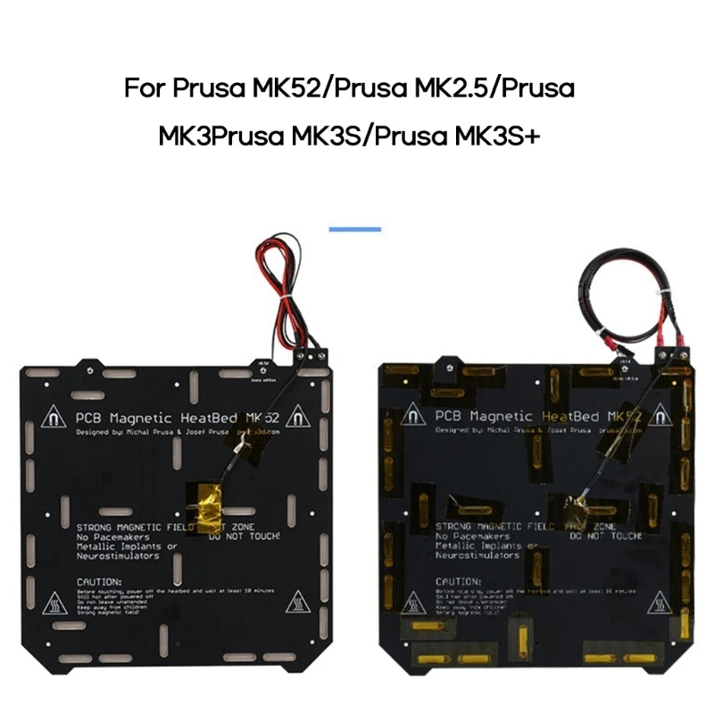 

Aluminum 24V Heated Bed Hotbed Upgraded with Hotbed Wire Cable Line for Prusa MK52 MK2.5 MK3 MK3S MK3S + K1KF