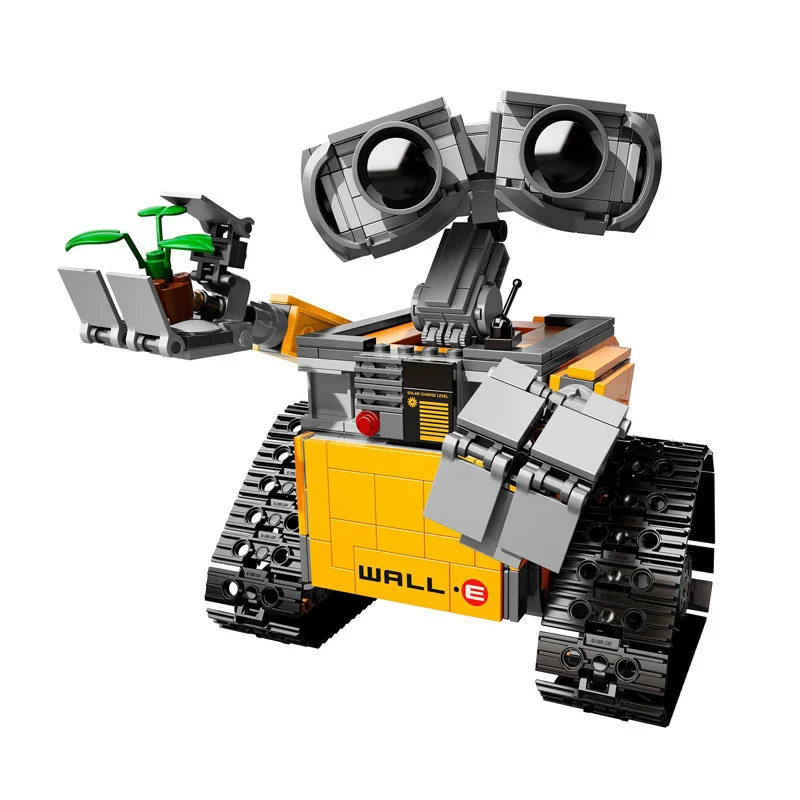 

Kids Wall-E Robot Toys 687pcs Idea Technic Figures Model Building Kits Block Bricks Educational Christmas Toy Birthday Gifts18cm