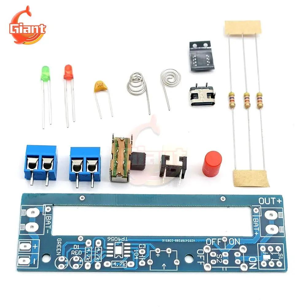 

DC 3,7 V 18650 модуль зарядного устройства литиевой батареи преобразователь источника питания USB TYPE-C плата зарядного устройства DIY Набор платы быстрой зарядки аккумулятора