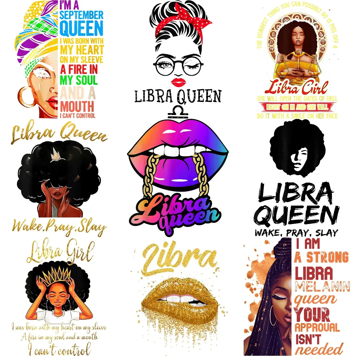 

For Cloth Clothing Thermoadhesive Patches Thermal Patch Libra Queen Thermo Stickers Patches for Clothing Iorn Os Tranfer Sticker