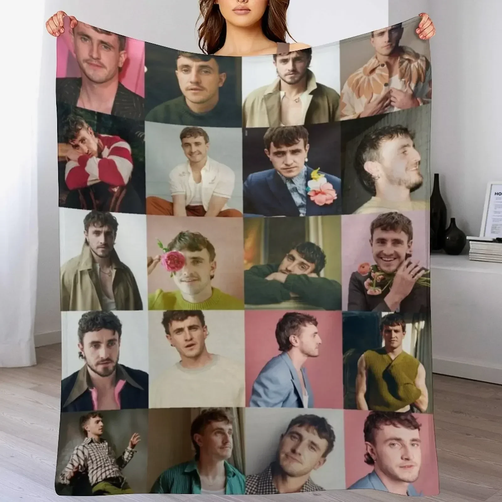 Одеяло Paul Mescal постельное белье свободная кровать клетчатая среда одеяла