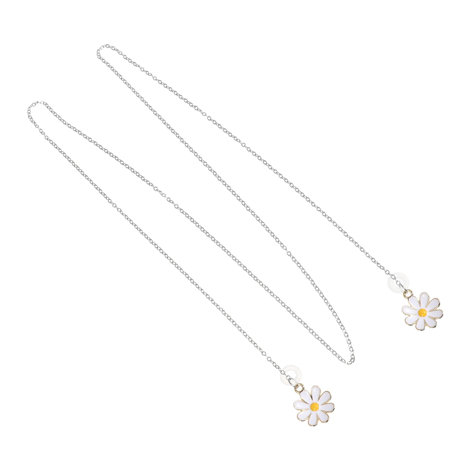 

Chain Earphone Strap Wireless Lost Anti Holder Lanyard Glasses Decor Metalneck Daisy Sunglass Exquisite Decorative Earpiece