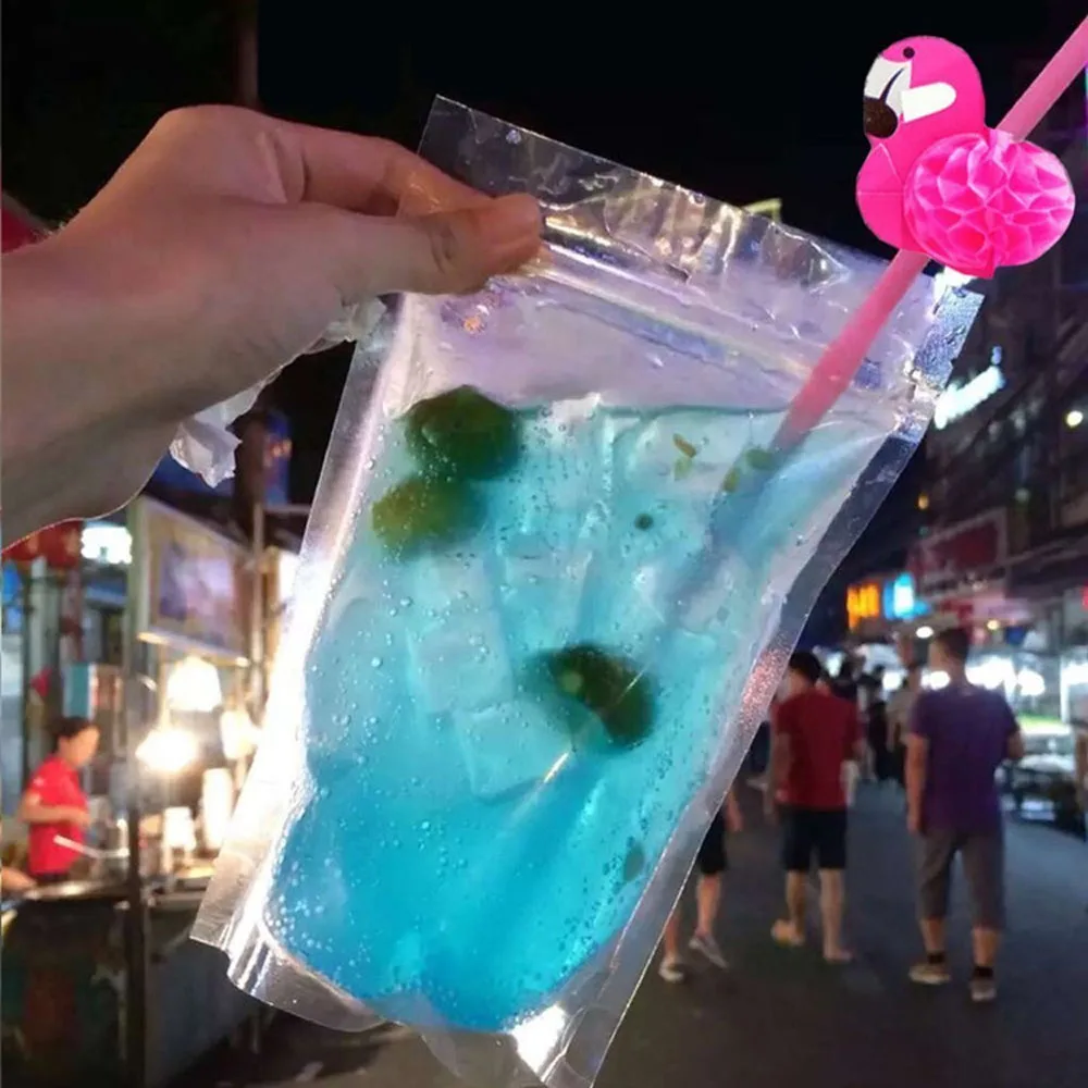 

10pcs Flamingo Drinking Straws Pink Jungle Paper Straws Birthday Wedding Party Supplies Home Decorations Kitchen Supplies