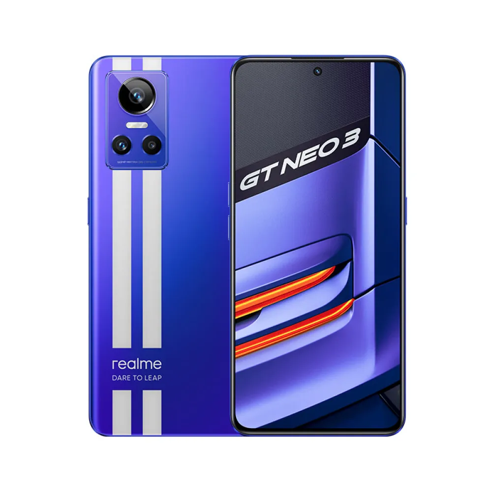 Смартфон 5G Realme GT NEO3 150W 8 ГБ ОЗУ 256 ГБ ПЗУ - BLUE