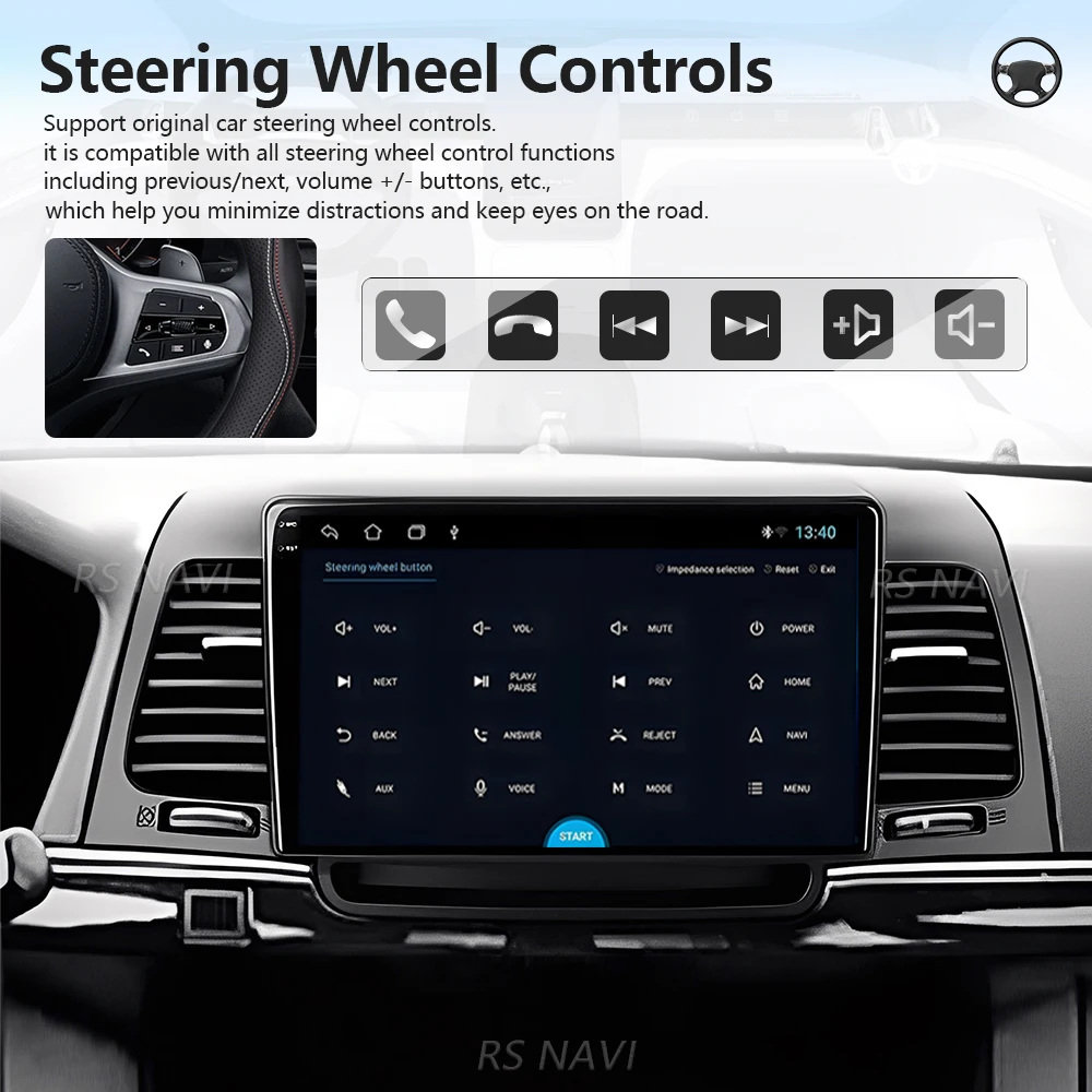 Фото Автомагнитола Android 16 Carplay Auto 2K с беспроводным подключением для KIA Opirus GH 2006-2011, GPS, мультимедиа, стереосистема, головное устройство №2