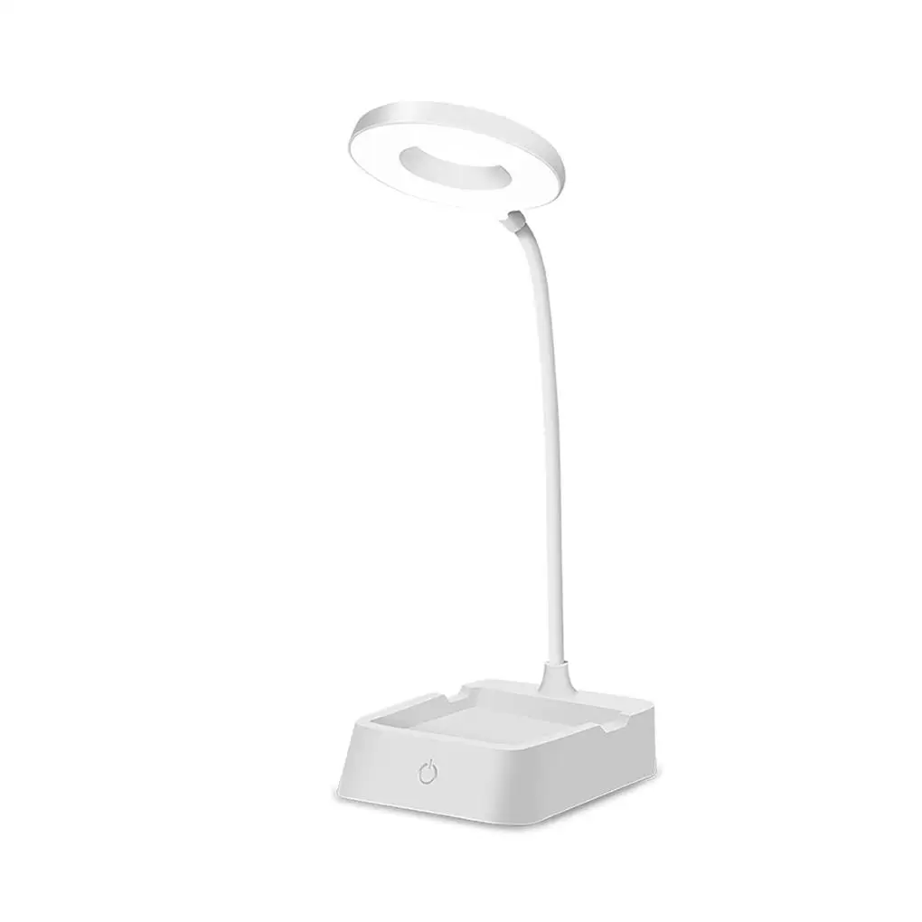 

Home Office Hotel Dorm Adjustable Dimmable 5W Table Lamp Bedroom Rechargeable Circle Bulb Night Light Lighting Accessories