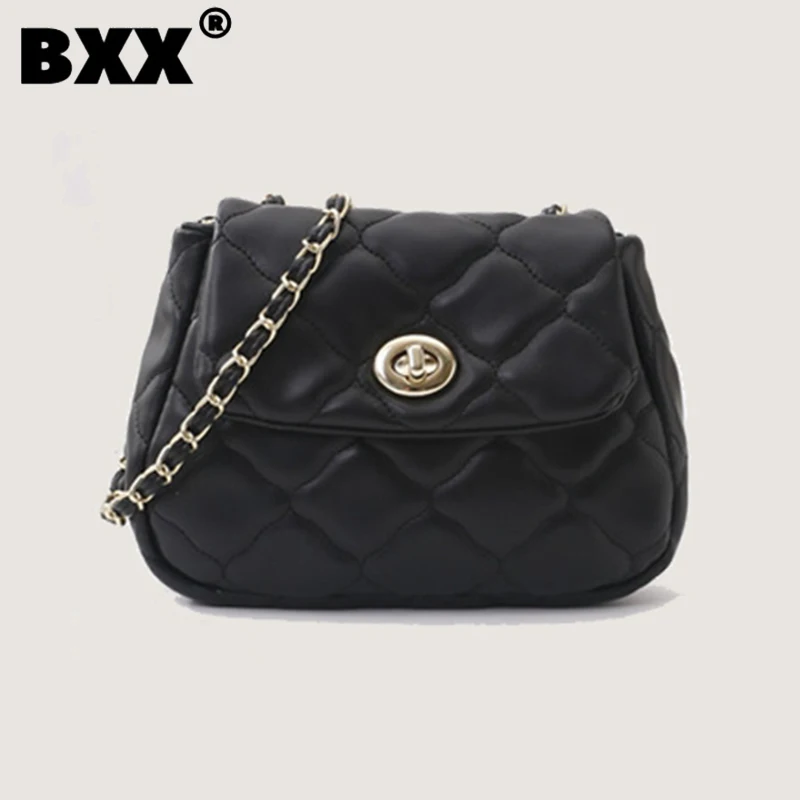 

[BXX] Fashion Versatile Soft Mini Chains Women's Shoulder Crossbody Bags Elegant Temperament Casual Bag Female 2023 Trend 8CY595