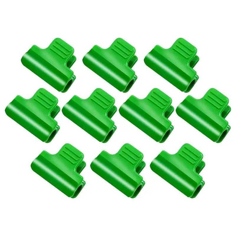 

Netting Tunnel Hoop Clips 10pcs Waterproof Greenhouse Film Clamps Reusable Green Support Frame Clip Multifunctional Gardening