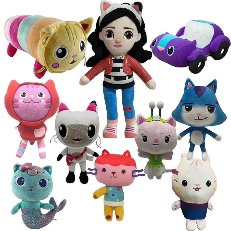 

Кукольный домик Габби 25 см, плюшевые игрушки, Мультяшные кошки, мягкие игрушки, кукольный домик Габби, животное, Русалка, плюшевая кукла для ...