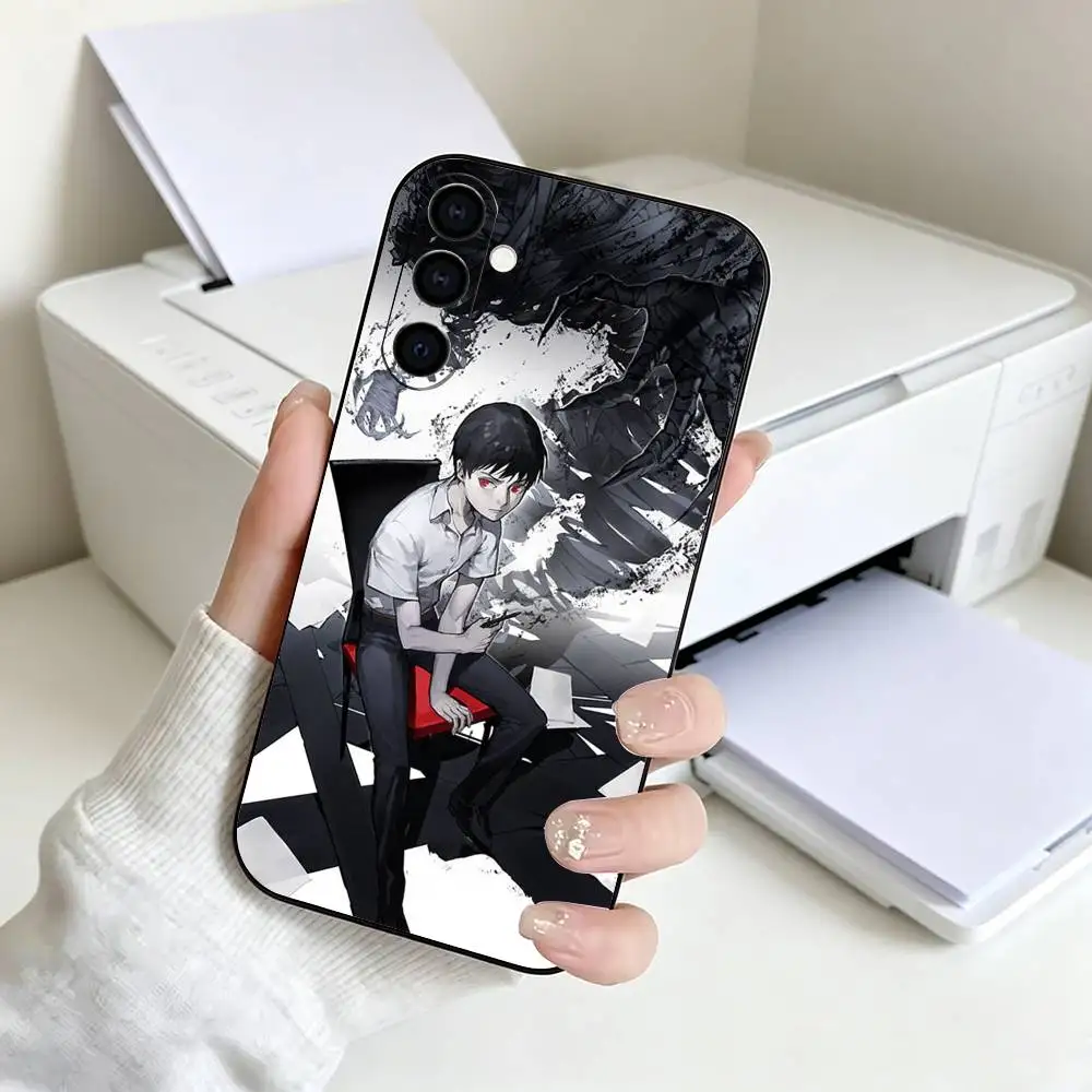 Фото Чехол для телефона Anime Superpower Kei A-Ajin для Samsung A73 20,21s,22,31,32,52,53,72, мягкий черный корпус №4