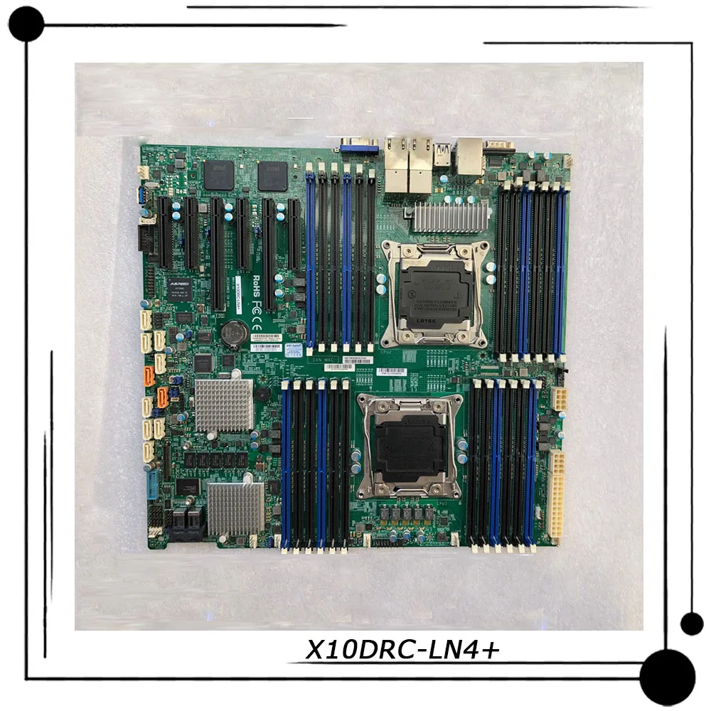 

X10DRC-LN4 + для Supermicro сервера E.E.ATX материнская плата LGA 2011 Intel C612 Xeon E5-2600 v3/v4 семейство DDR4 PCI-E 3,0 полностью протестирована