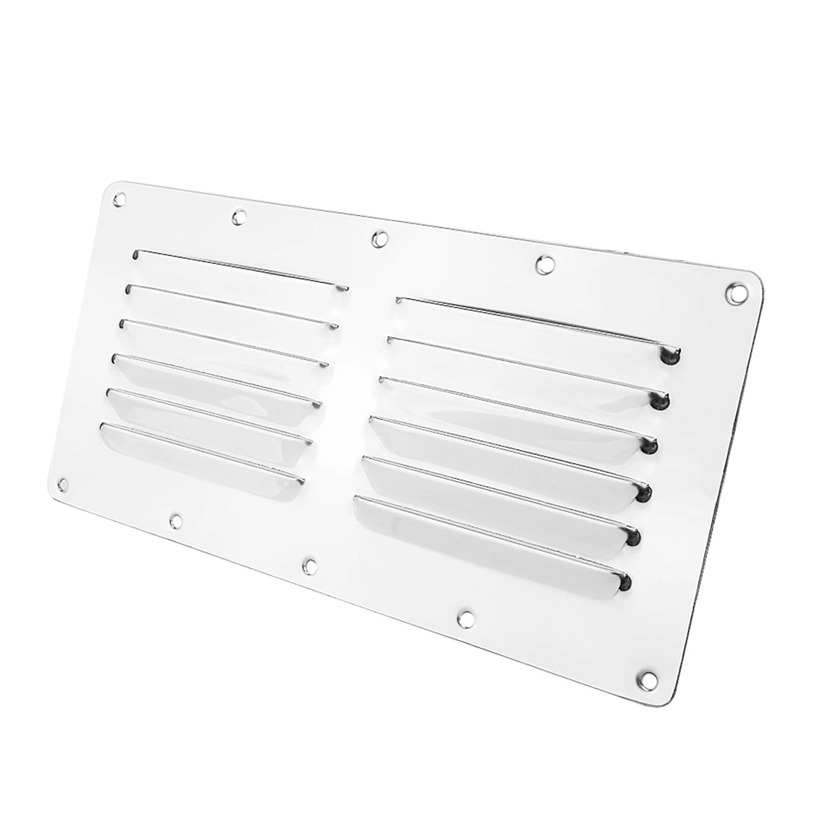 

Boat Air Vent Stainless Steel 12 Slots Marine Made Boat Air Vent Boat Rectangular Stamped Louvered Air Cabin Vent Grill Cover