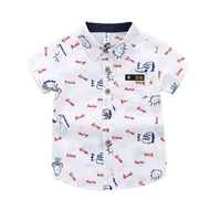soft and non fading new 1 7 year old childrens multi cotton short sleeved shirt korean version trend boy childrens shirt