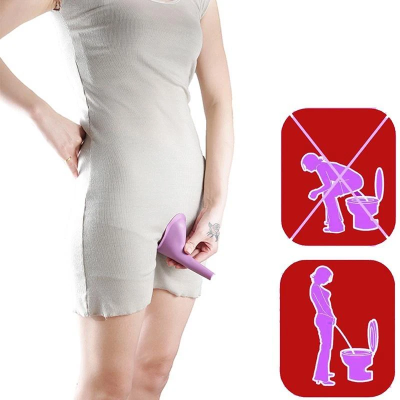 

Women Standing Piss Portable Toilet Urinal Camping Tent Travel Toilet Female Urinal Female Pee Funnel Emergency Silicone Urinals