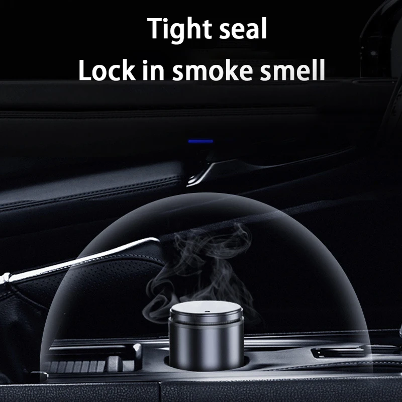 Автомобильная пепельница портативная с одной кнопкой новые энергетические