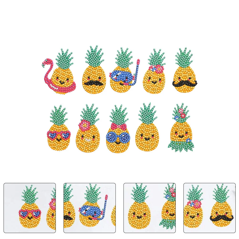 

Pineapple Diamond Sticker DIY Drill Painting Decoration Kids Decorative Stickers