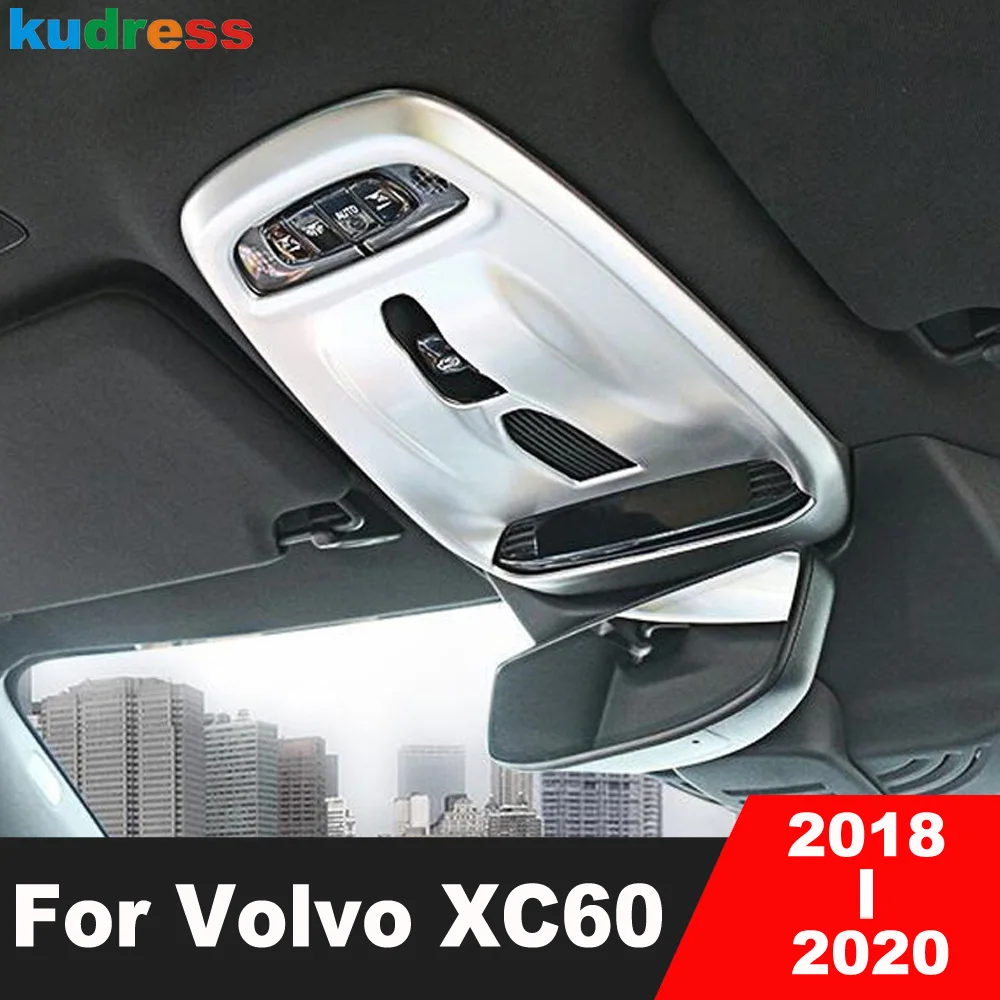 

Матовая крыша для Volvo XC60 XC 60 2018 2019 2020 ABS, передняя и задняя крыши автомобиля, лампа для чтения, крышка, отделка, интерьерные формовочные аксесс...