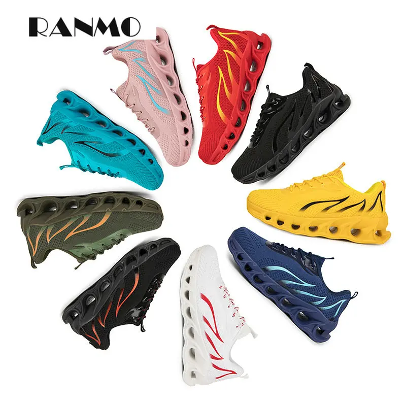 

Мужская Летняя обувь большого размера 36-47, спортивная одежда большого размера, универсальные кроссовки с принтом пламени для пар, новинка ...