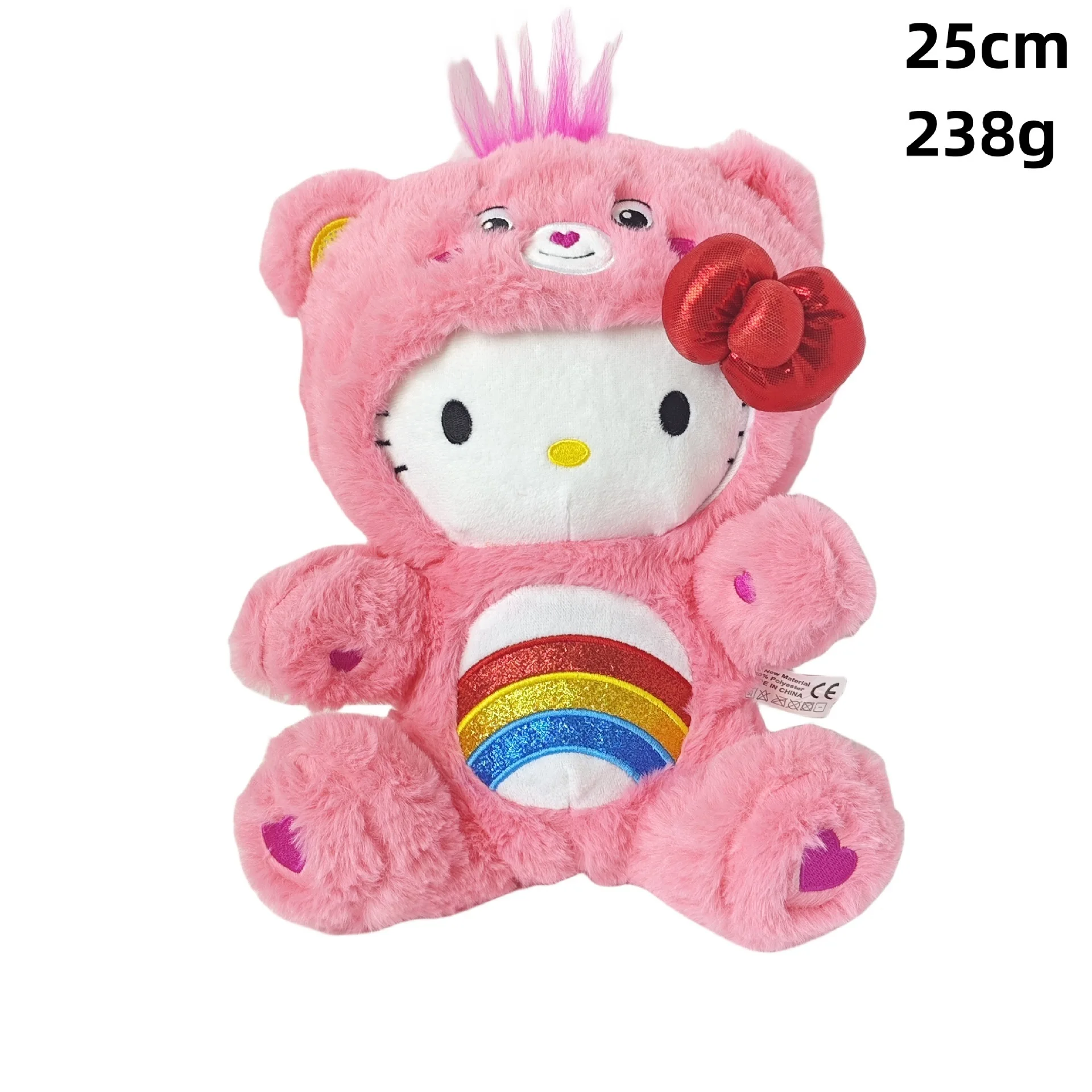 Новая плюшевая кукла 25 см Sanrio Hello Kitty маскировка Care Bear Happy тряпичная удобная