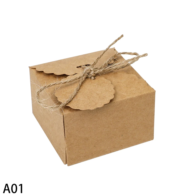 Коробки для конфет XUNYIONE крафт-бумага 10 шт