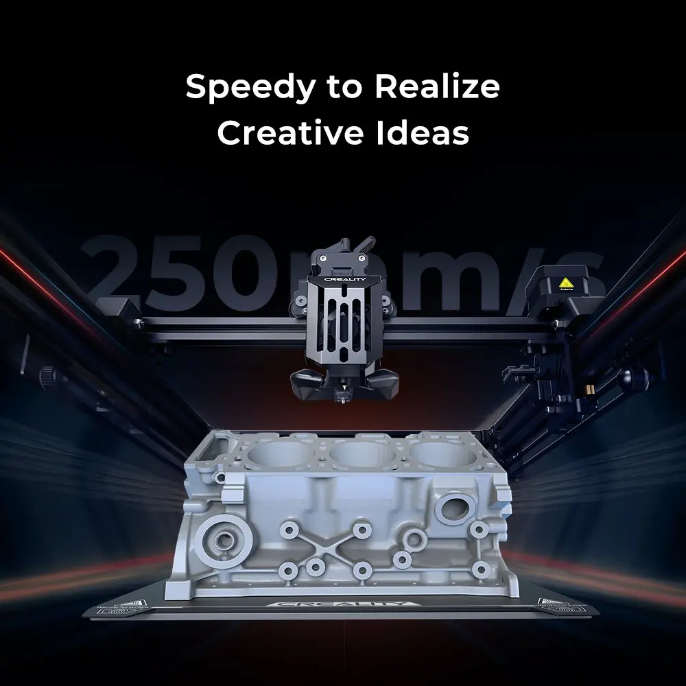3D принтер Creality Ender-5 S1 экструдер Sprite высокая точность Z-ось скорость печати 250 мм/с CR