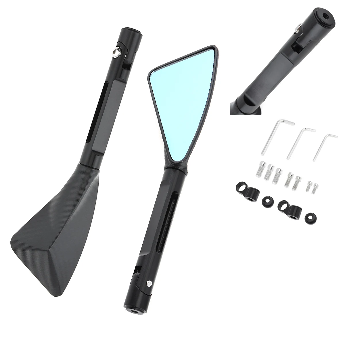 

Universal Motorcycle Side Rearview Triangle Mirror Car Aluminum Alloy Electric Car Rear View Mirror for Motorcycle Electric Car