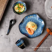 japanese creative ceramic tableware set hotpot shop set up a one person set of household kiln variable dishes combination