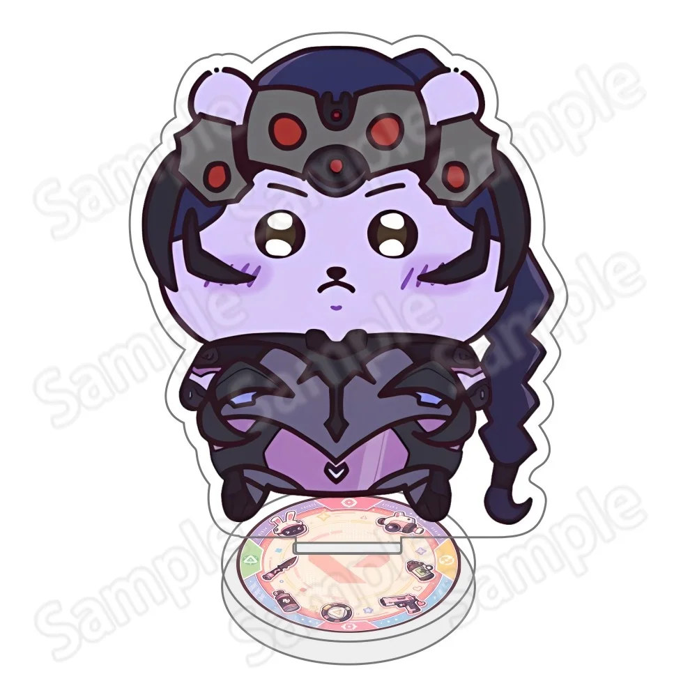 Фото Новые акриловые фигурки-брелоки Overwatch 2 (10 см): Зен'ата, Маккри и D.Va. Коллекционные игровые сувениры, украшение для рабочего стола, для фанатов. №2