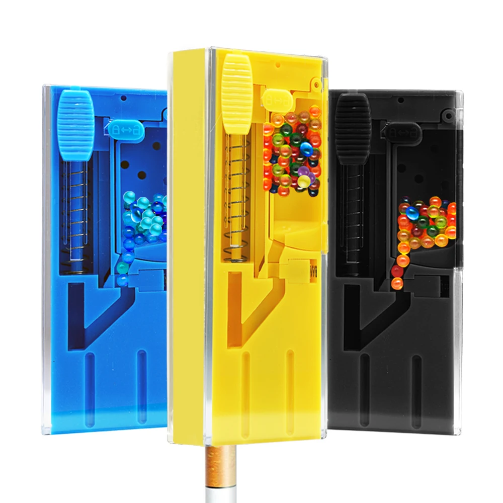 

New Smoking Filter Capsule Box Mixed Flavor Bursting Beads Cigarette Explosion Bead Pusher Smoke Push-ball Cigarette Accessories