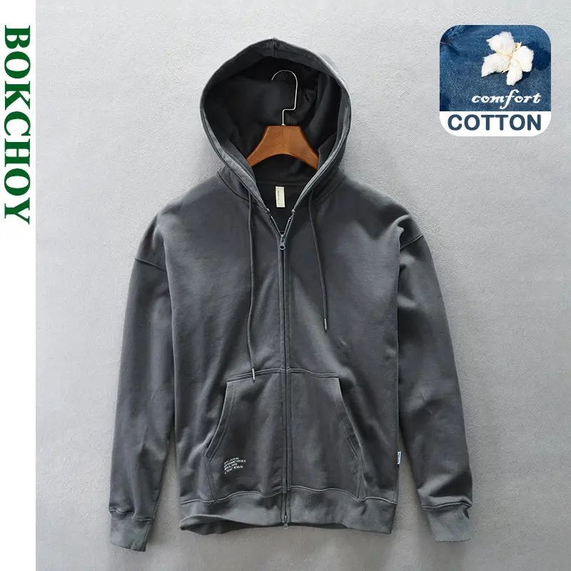 

2022 Autumn Winter New Men's Loose Oversized Hooded Sweatshirt Drawstring Large Pocket Cotton Comfortable Fashion Top AZ561