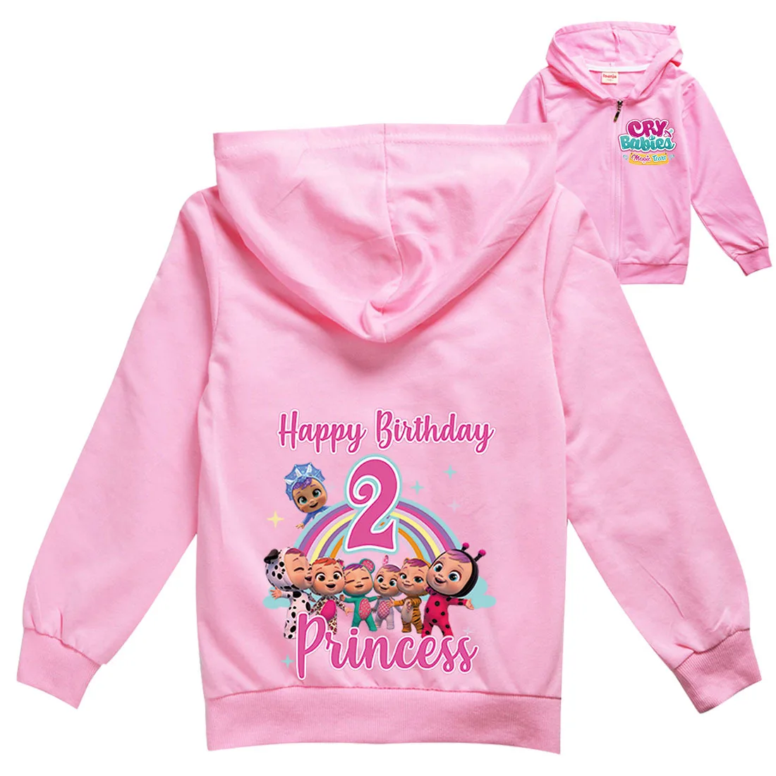 

Disney Cry Baby 1-15 T Kids Fashion Cartoon Print Boys Girls Jacket Autumn Princess Cosplay Jacket Baby Kids Clothes